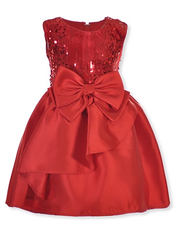 Bonnie Jean Girls' Rose Bow Dress - CookiesKids.com