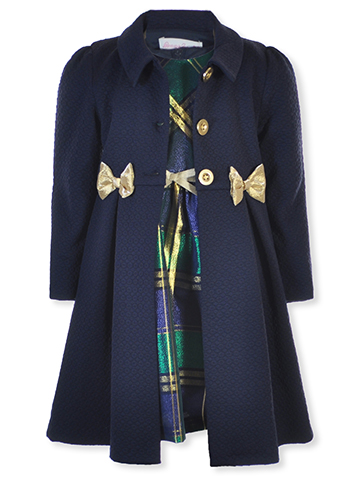 Bonnie Jean Girls' 2-Piece Coat Dress Set Outfit - CookiesKids.com