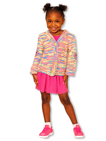 Bonnie Jean Girls' 2-Piece Rainbow Cardigan Dress Set Outfit - CookiesKids.com