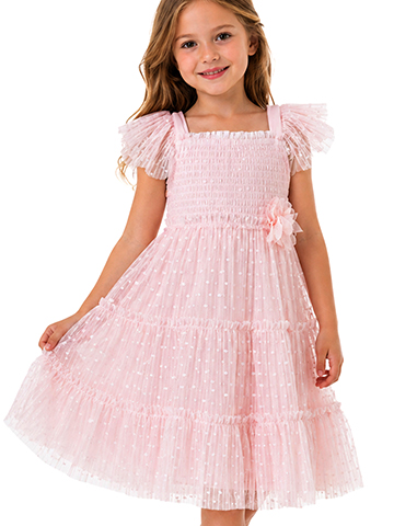 Bonnie Jean Girls' Swiss Dot Dress - CookiesKids.com