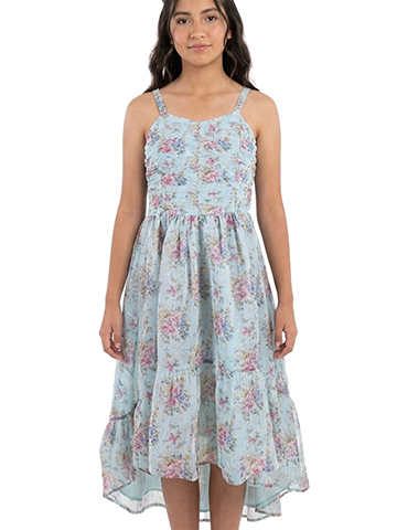 Bonnie Jean Girls' Floral Chiffon Dress - CookiesKids.com