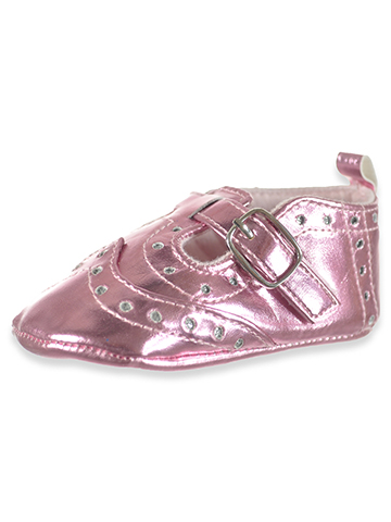 Vince Camuto Baby Girls' Shimmer Strap Booties - CookiesKids.com