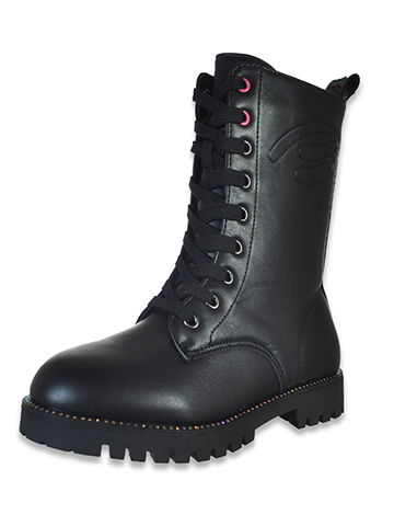 Bebe Girls' Side-Zip Tall Faux-Leather Boots - CookiesKids.com