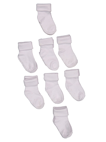 Lands' End Infant 8-Pairs Cotton Crew Socks Set - CookiesKids.com