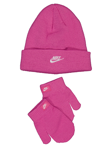 Nike Girls' Beanie and Mittens Set - CookiesKids.com