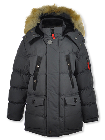 Spire Boys' Heavy Faux Fur Parka Jacket - CookiesKids.com