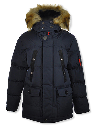 Spire Boys' Heavy Faux Fur Parka Jacket - CookiesKids.com