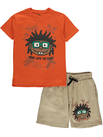 Billion Dollar Coin Boys' 2-Piece Knit Shorts Set Outfit - CookiesKids.com