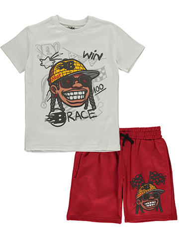 Billion Dollar Coin Boys' 2-Piece Knit Shorts Set Outfit - CookiesKids.com