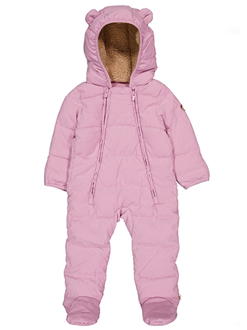 Huggies Baby Girls' Sherpa Puffer Hooded Snowsuit - CookiesKids.com