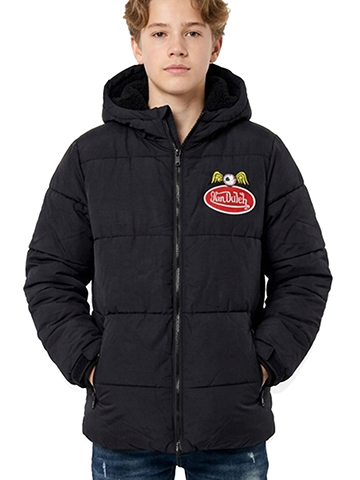 Von Dutch Boys' Quilted Logo Puffer Jacket - CookiesKids.com