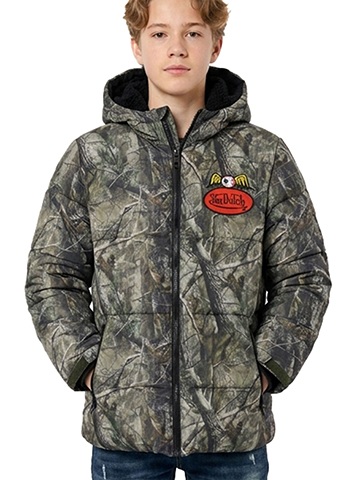 Von Dutch Boys' Quilted Logo Puffer Jacket - CookiesKids.com