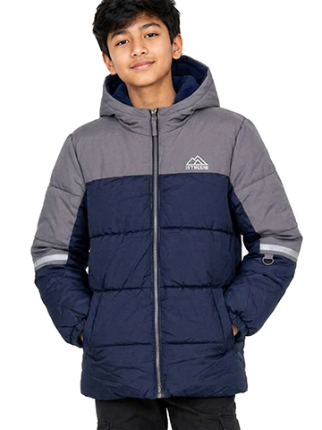 iXtreme Boys' Quilted Hooded Puffer Jacket - CookiesKids.com