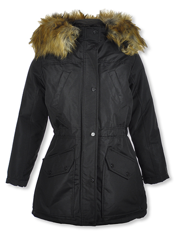 Urban Republic Girls' Ballistic Anorak Fur Trim - CookiesKids.com