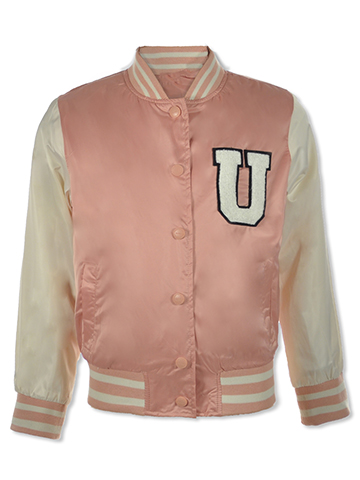 Urban Republic Girls' Sateen Varsity Jacket - CookiesKids.com