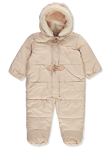 Jessica Simpson Baby Girls' Quilted Pram Suit - CookiesKids.com