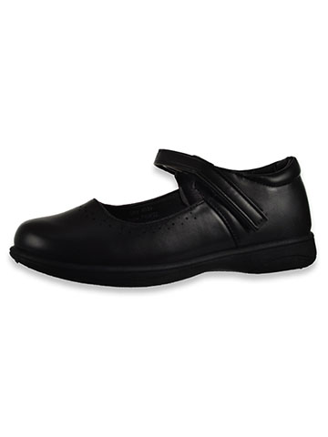 Laura Ashley Girls’ Perforated Trim Mary Jane Shoes (Sizes 9 - 4) - CookiesKids.com