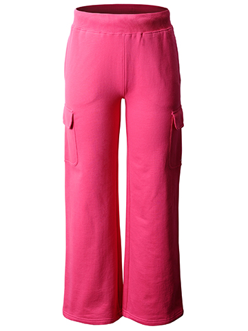 New Balance Girls' Wide Leg Fleece Cargo Pants - CookiesKids.com