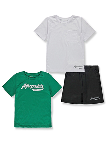 Aeropostale Boys' 3-Piece Shorts Set Outfit - CookiesKids.com