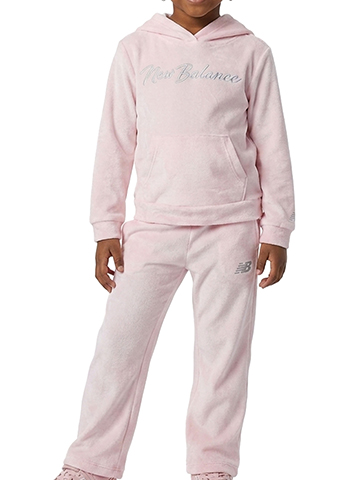 New Balance Girls' 2-Piece Velour Pants Set Outfit - CookiesKids.com