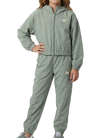 New Balance Girls' 2-Piece Joggers Set Outfit - CookiesKids.com