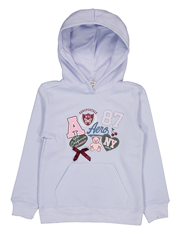 Aeropostale Girls' Logo Collage Graphic Hoodie Sweatshirt - CookiesKids.com