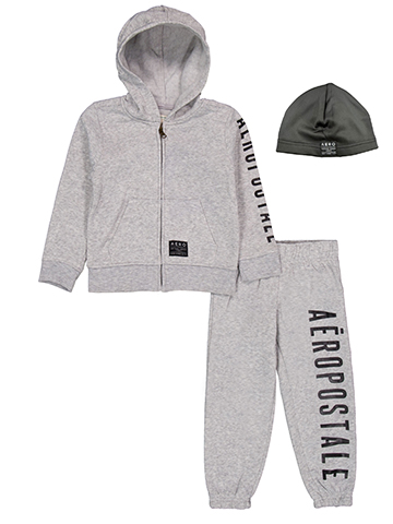 Aeropostale Boys' Hoodie, Jogger, and Beanie Set - CookiesKids.com