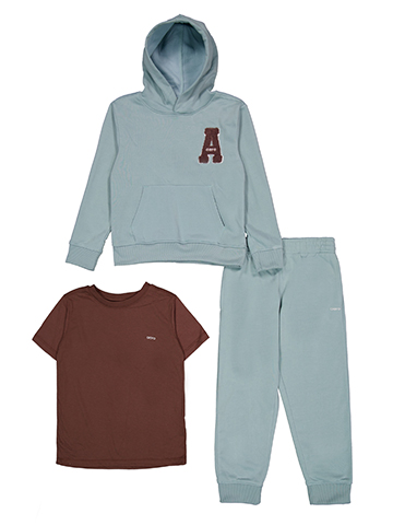 Aeropostale Boys' 3-Piece Hoodie, T-Shirt, & Joggers Set - CookiesKids.com