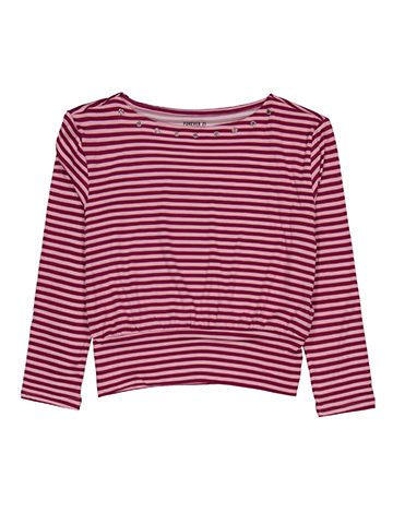 Forever 21 Girls'  Long-Sleeve Boat Neck Dolman Top with Grommets - CookiesKids.com