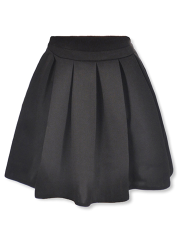 Pink Butterfly Girls’ Pleated Scuba Skirt - CookiesKids.com