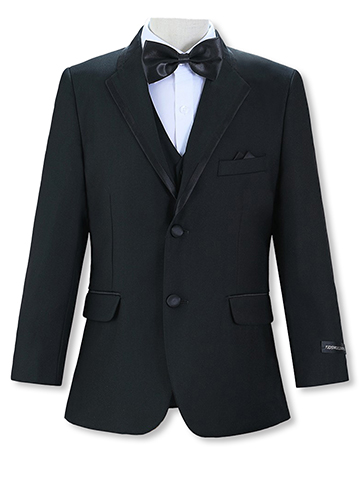 Kids World Big Boys' “Best-Dressed” 5-Piece Tuxedo Suit - CookiesKids.com