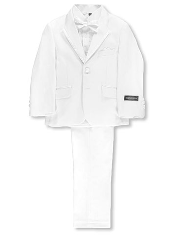 Kids World Big Boys' 5-Piece Tuxedo Suit - CookiesKids.com