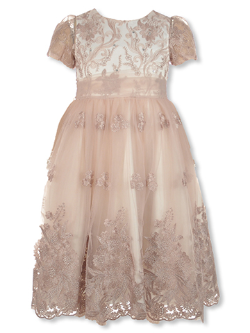 Pink Butterfly Girls' Roseweave Dress - CookiesKids.com