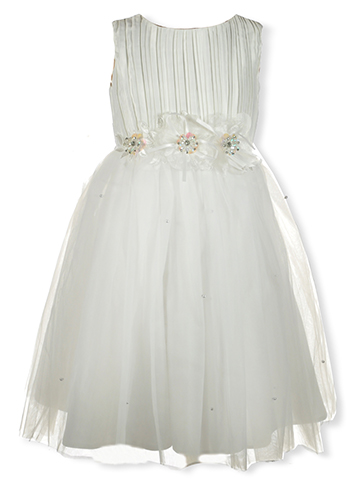 Pink Butterfly Girls' Pearl Flower Dress - CookiesKids.com