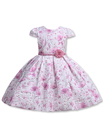 Pink Butterfly Girls' Flower Special Occasion Dress - CookiesKids.com