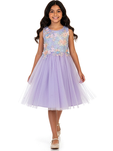 Pink Butterfly Girls' Pearl Flower Dress - CookiesKids.com