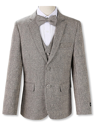 Kid's World Boy's 5-Piece Linen Suit Set - CookiesKids.com