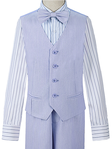 Kids World Boys' 4-Piece Linen Vest Suit - CookiesKids.com