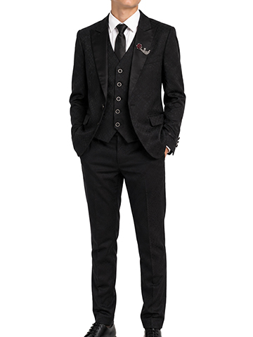 Kid's World Boys' Formal Suit Set with Vest and Tie - CookiesKids.com