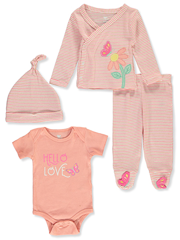 Koala Baby Baby Girls' 4-Piece Pants Layette Set - CookiesKids.com