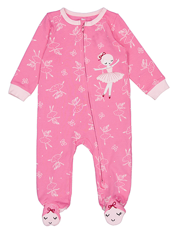 Koala Baby Girls' Ballerina Print Footed Sleepwear Set - CookiesKids.com
