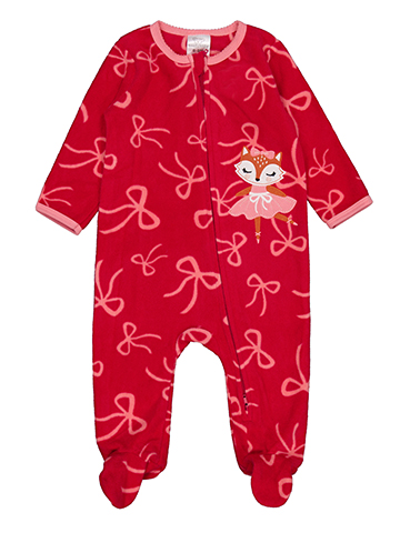 Koala Baby Girls' Bow Print Footed Sleeper - CookiesKids.com