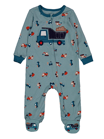 Koala Baby Infant Boys' Construction Vehicle Footed Sleep Romper - CookiesKids.com