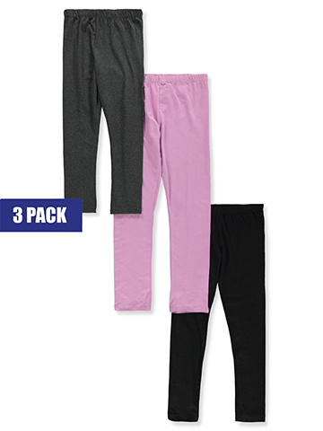 Pink Velvet Girls' 3-Pack Leggings - CookiesKids.com
