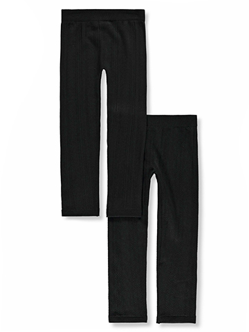Pink Velvet Girls' 2-Pack Fleece Lined Leggings - CookiesKids.com