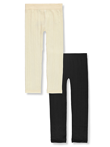 Pink Velvet Girls' 2-Pack Fleece Lined Leggings - CookiesKids.com