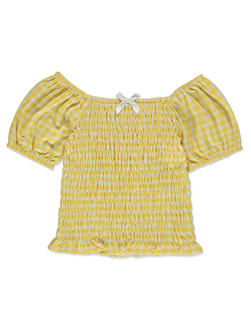 Pink Velvet Girls' Ruched Top - CookiesKids.com