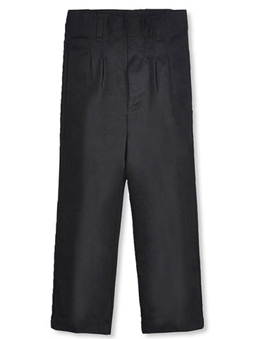 French Toast Big Boys’ Pleated Wrinkle No More Double Knee Pants (Sizes 8 - 20) - CookiesKids.com