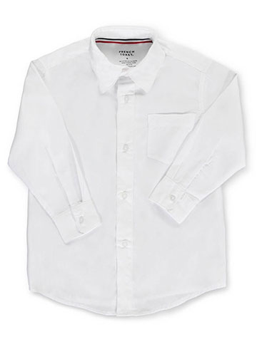 French Toast Little Boys’ L/S Button-Down Shirt (Sizes 4 - 7) - CookiesKids.com