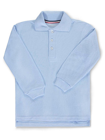 French Toast Unisex L/S Pique Polo - CookiesKids.com